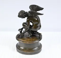 BRONZE  STATUETTE signed A-D CHAUDET