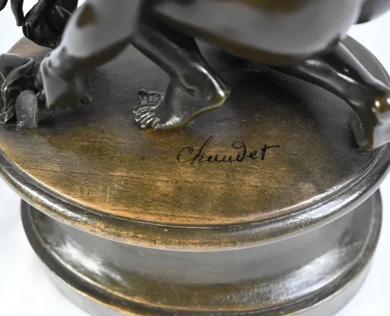 BRONZE  STATUETTE signed A-D CHAUDET