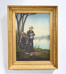 OLIO SU TELA DEL XIX SECOLO