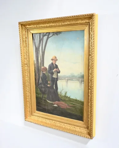 OLIO SU TELA DEL XIX SECOLO