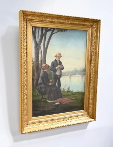 OLIO SU TELA DEL XIX SECOLO