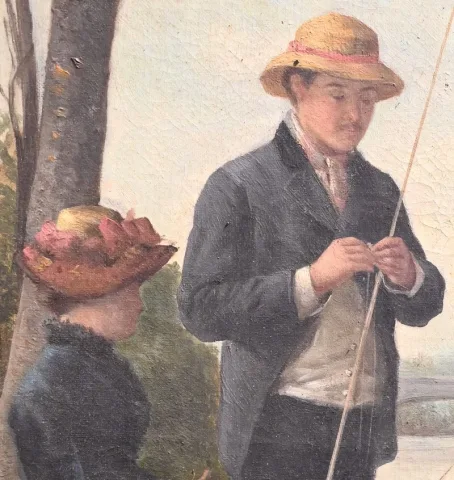 OLIO SU TELA DEL XIX SECOLO