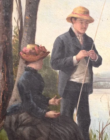 OLIO SU TELA DEL XIX SECOLO