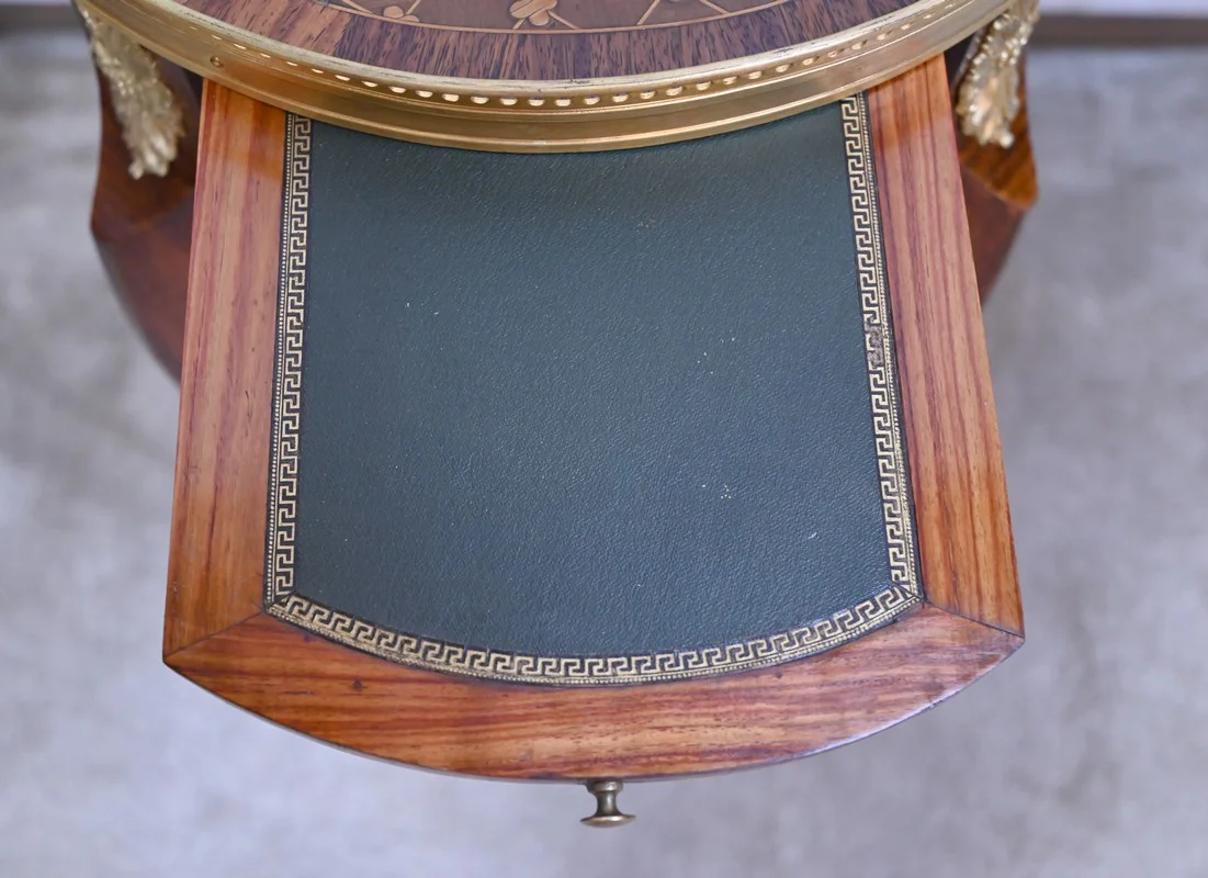 Petite Table de Salon en Bois de Rose et Acajou, style Louis XV/Louis XVI – Début XXe