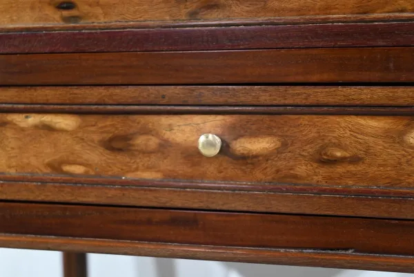 Petite Commode Chiffonnière en Acajou de Cuba, style Louis XVI – 1ère Partie XIXe