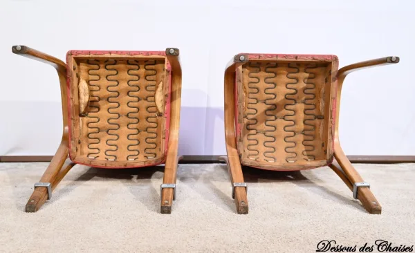 Paire de Chaises « Bow Wood », signée H.Steiner – 1950