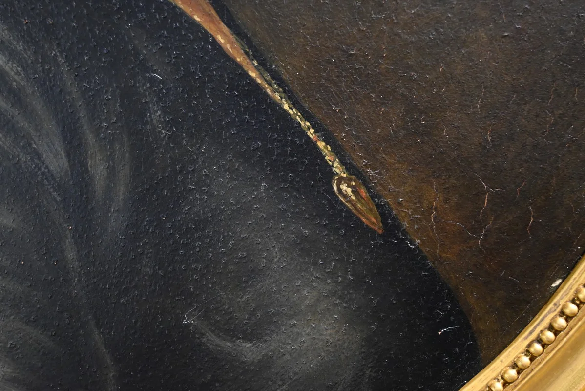 RITRATTO OLIO SU LEGNO DEL XIX SECOLO