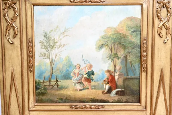 Important Trumeau en Bois Doré, époque Louis XVI – Fin XVIIIe