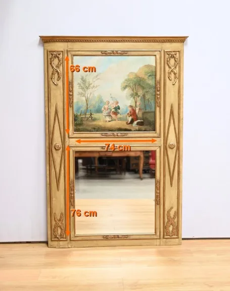 Important Trumeau en Bois Doré, époque Louis XVI – Fin XVIIIe