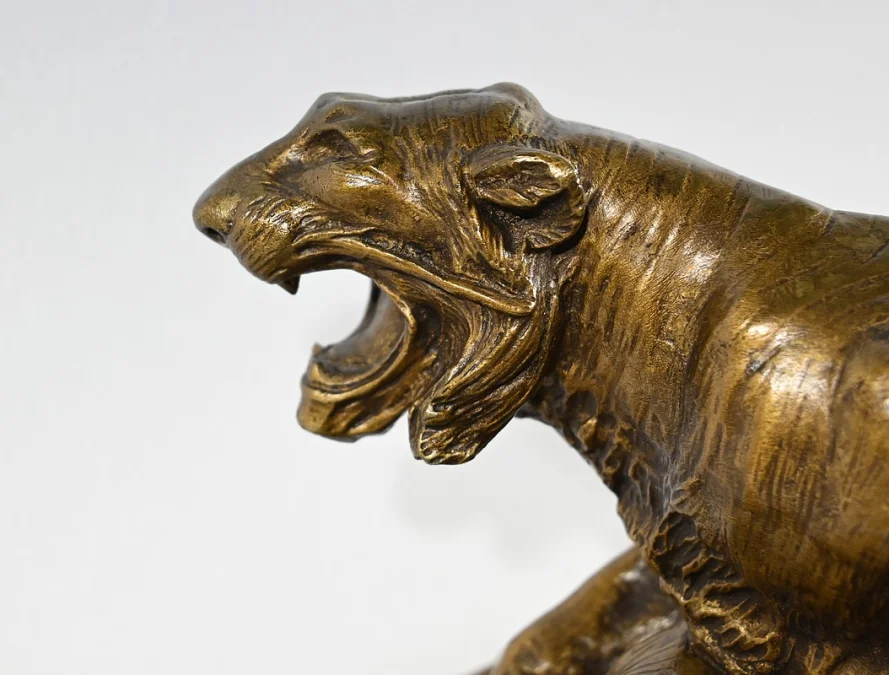 BRONZEN GROEP getekend E. DROUT