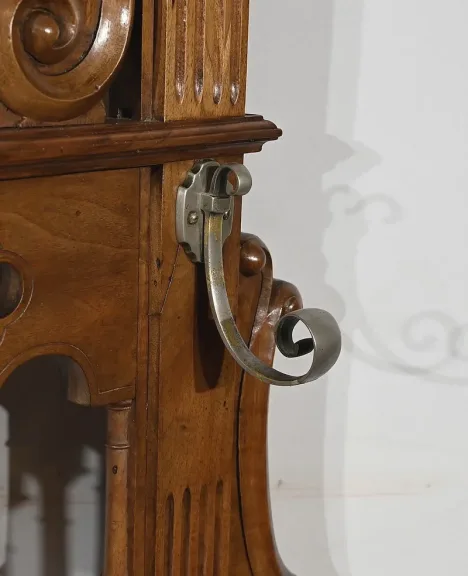 Rare Vestiaire Coffre de Vestibule en Noyer – Fin XIXe