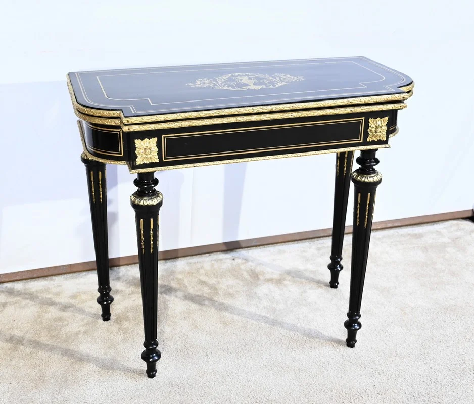 NAPOLEON III PERIOD CARD TABLE