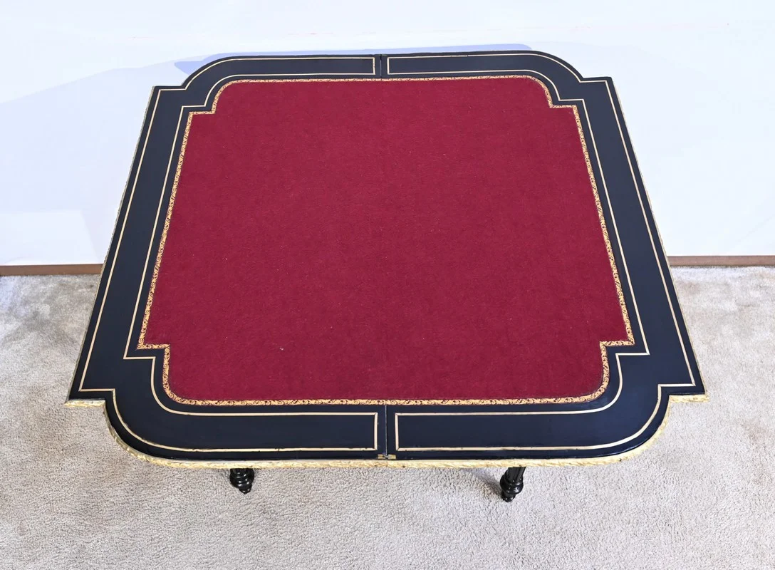 NAPOLEON III PERIOD CARD TABLE