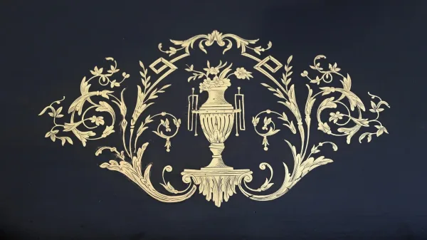 Console Table de Jeux en Bois Noirci, époque Napoléon III – Milieu XIXe