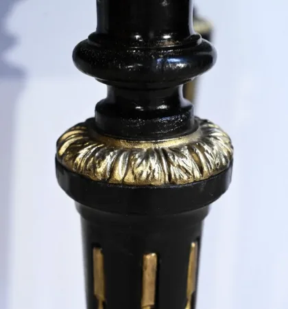 Console Table de Jeux en Bois Noirci, époque Napoléon III – Milieu XIXe