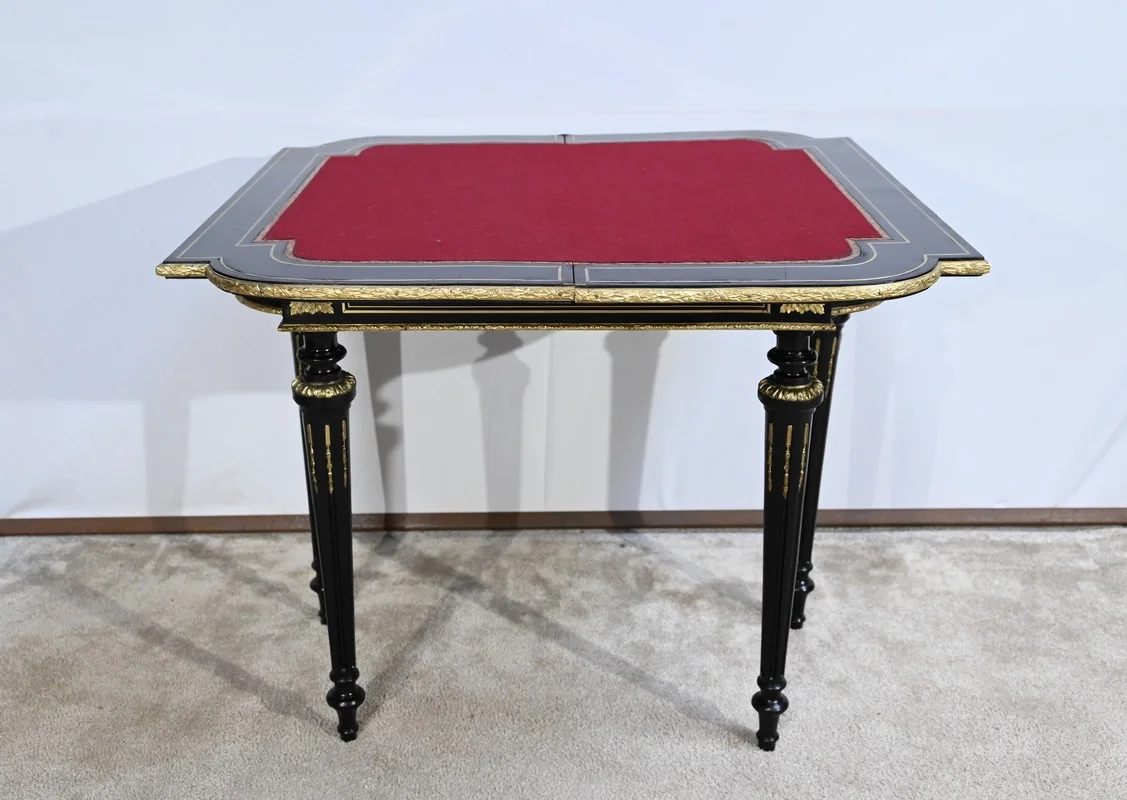 NAPOLEON III PERIOD CARD TABLE