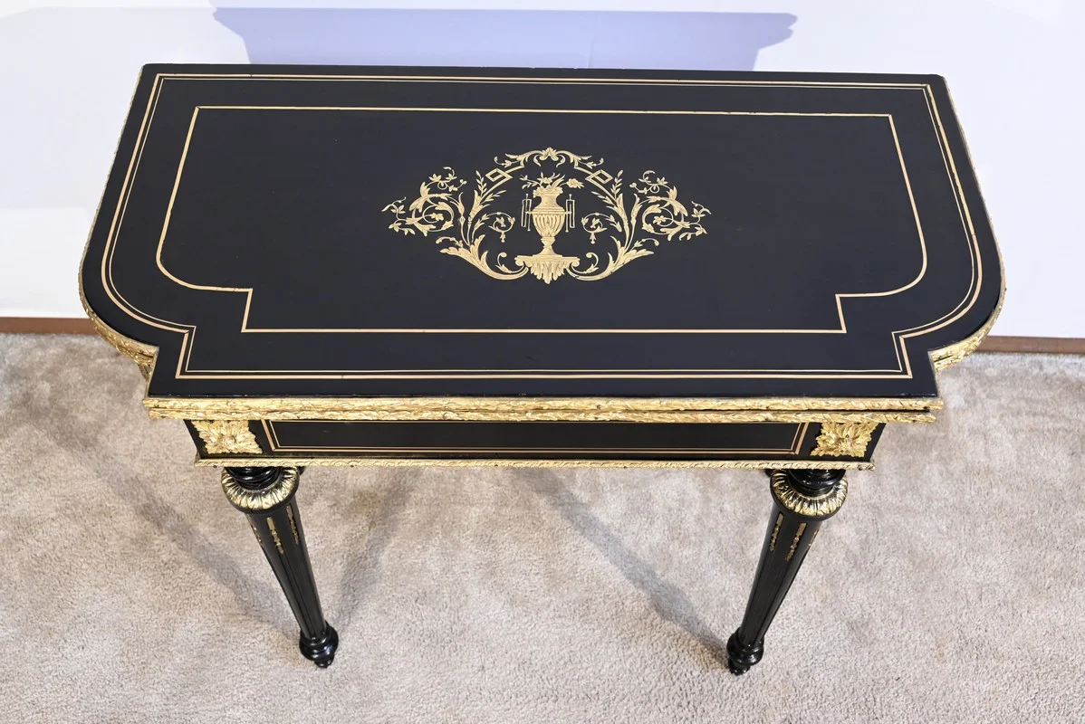 NAPOLEON III PERIOD CARD TABLE
