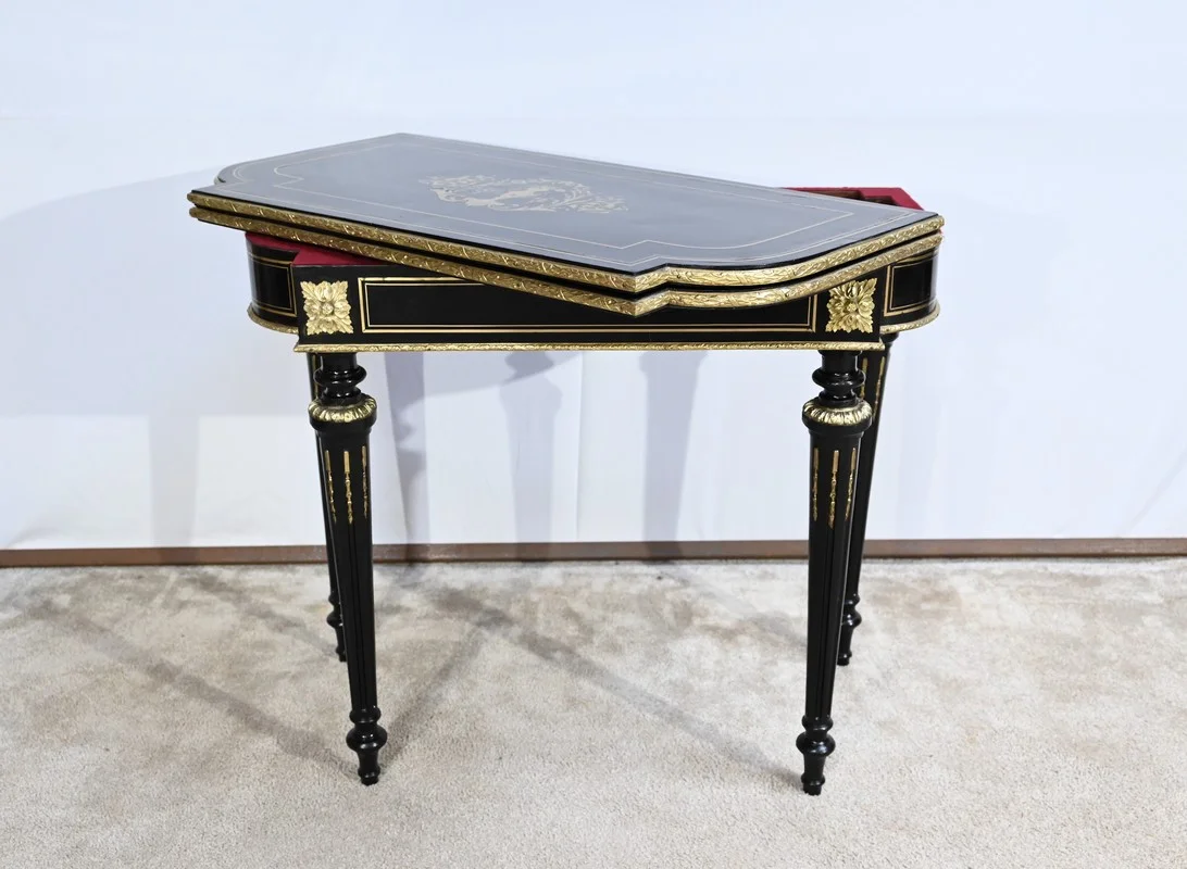 NAPOLEON III PERIOD CARD TABLE