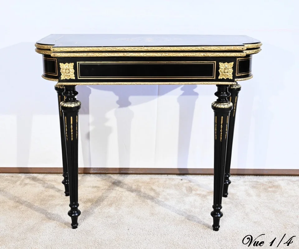 NAPOLEON III PERIOD CARD TABLE