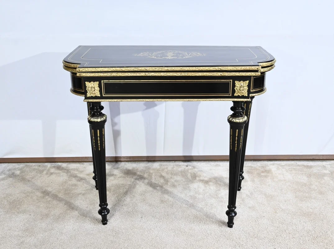 NAPOLEON III PERIOD CARD TABLE