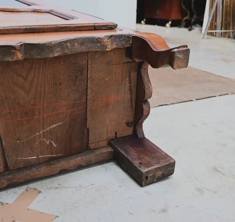 Petite Armoire Bibliothèque en Merisier, style Louis XV – Milieu XIXe
