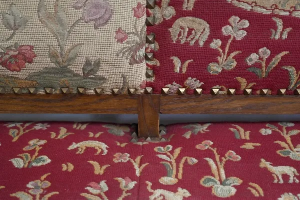 Banquette 3 places en Chêne massif, style Louis XIV – Fin XIXe