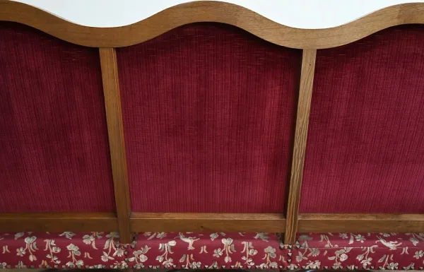 Banquette 3 places en Chêne massif, style Louis XIV – Fin XIXe