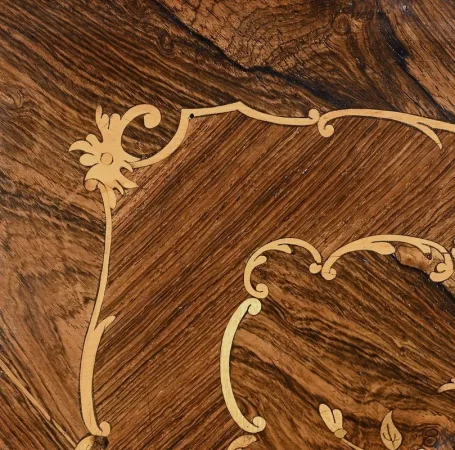 Petite Table en Palissandre et Marqueterie, style Louis XVI – Fin XIXe
