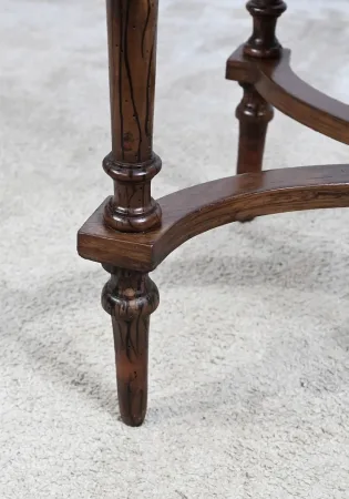 Petite Table en Palissandre et Marqueterie, style Louis XVI – Fin XIXe