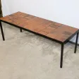 Table Basse en Céramique de Vallauris, signée R. Capron, Collection les Herbiers – 1960