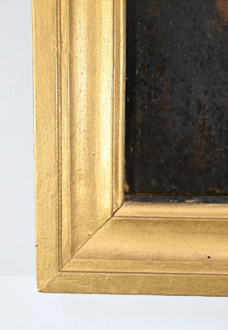 PITTURA A OLIO DELLA VERGINE MARIA CON IL BAMBINO