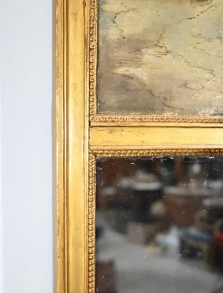 Miroir Trumeau en Bois Doré – Fin XIXe