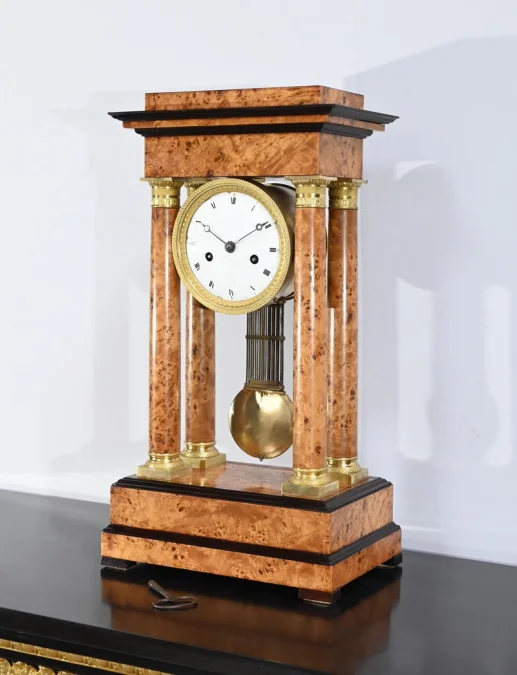 FRENCH EMPIRE PERIOD CLOCK