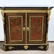 Meuble d’Appui en Poirier Noirci, esprit Boulle, époque Napoléon III – Milieu XIXe