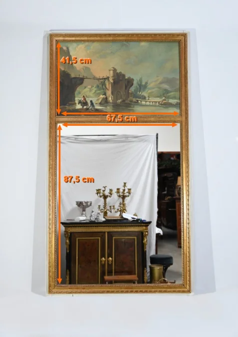 LOUIS XVI STYLE TRUMEAU MIRROR