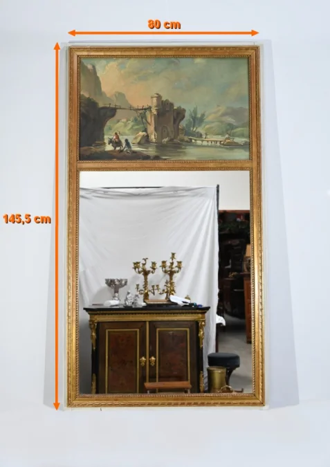 LOUIS XVI STYLE TRUMEAU MIRROR