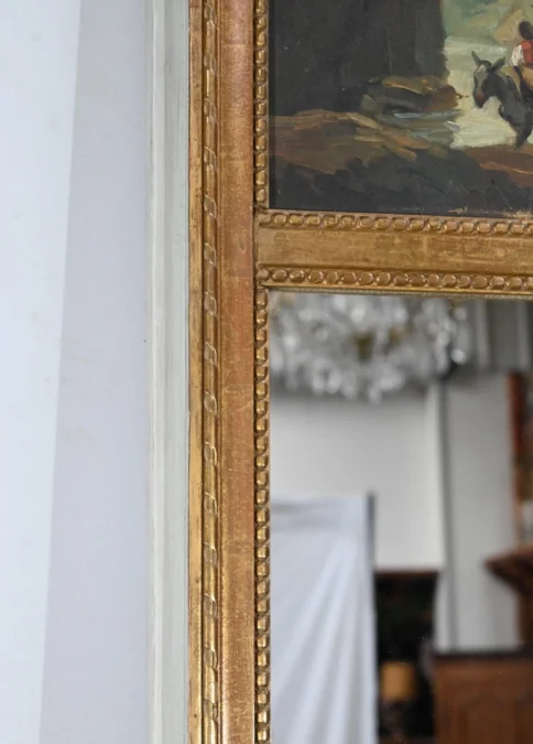 LOUIS XVI STYLE TRUMEAU MIRROR