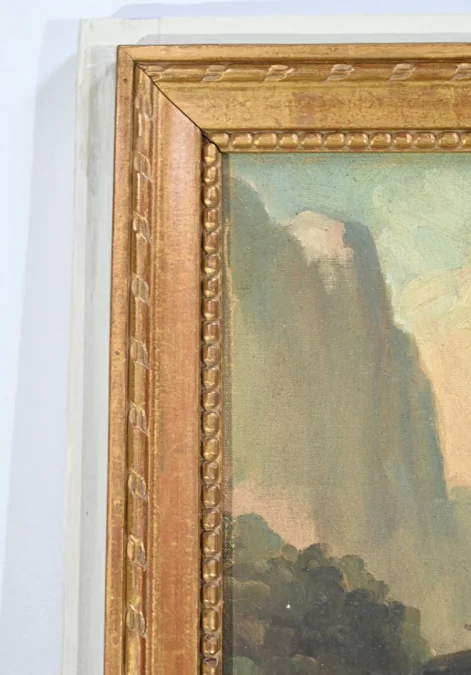 LOUIS XVI STYLE TRUMEAU MIRROR