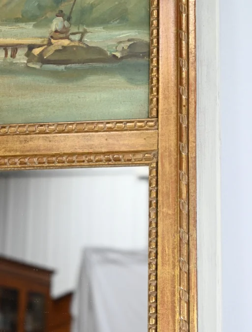 LOUIS XVI STYLE TRUMEAU MIRROR