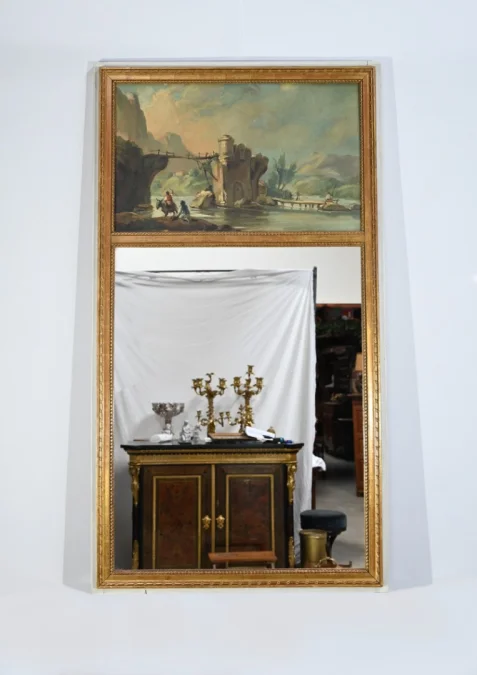 LOUIS XVI STYLE TRUMEAU MIRROR