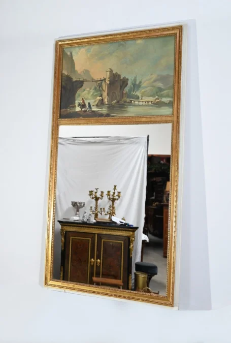 LOUIS XVI STYLE TRUMEAU MIRROR