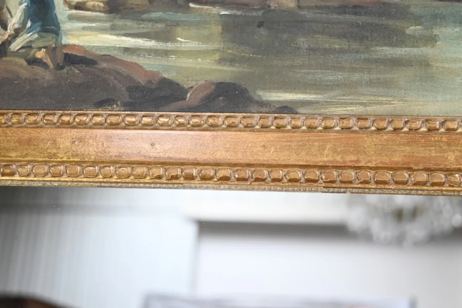 LOUIS XVI STYLE TRUMEAU MIRROR