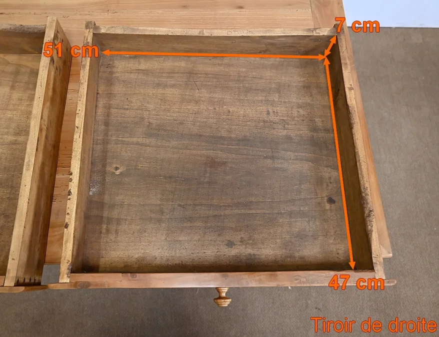 Table rectangulaire en Merisier Blond, style Louis-Philippe – 2ème partie XIXe