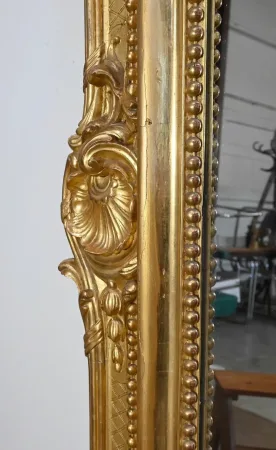 Important Miroir en Bois Doré, style Louis XV – Début XIXe