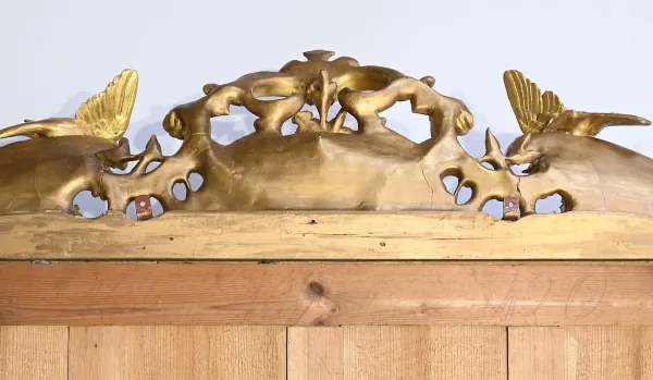 Important Miroir en Bois Doré, style Louis XV – Début XIXe