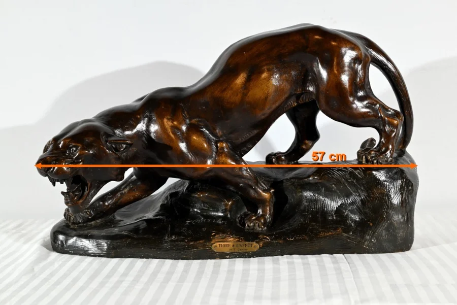 Steingut-Skulptur, signiert von Thomas CARTIER