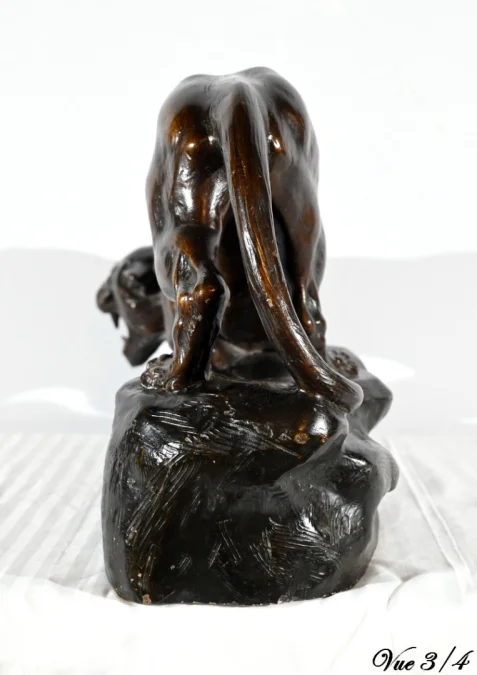 Steingut-Skulptur, signiert von Thomas CARTIER