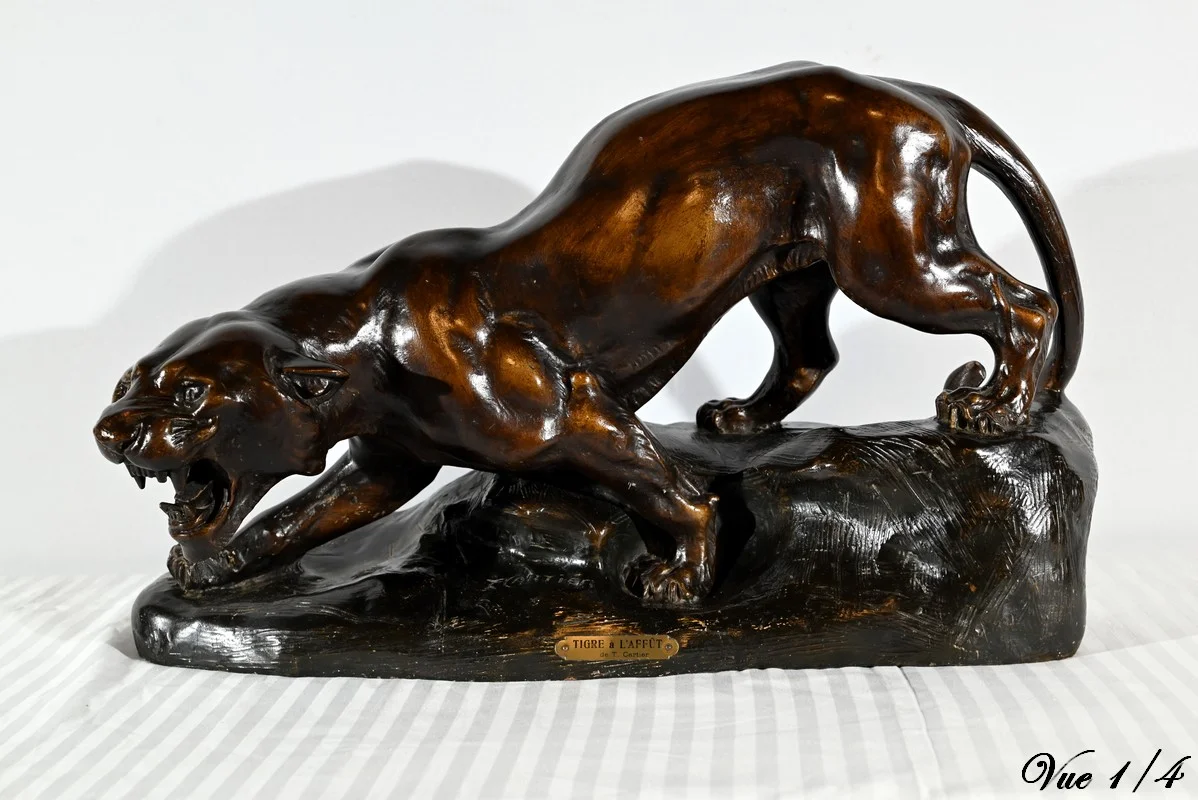 EARTHENWARE SCULPTURE signed by Thomas CARTIER