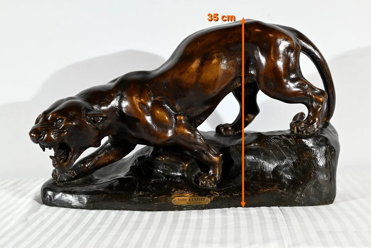 EARTHENWARE SCULPTURE signed by Thomas CARTIER