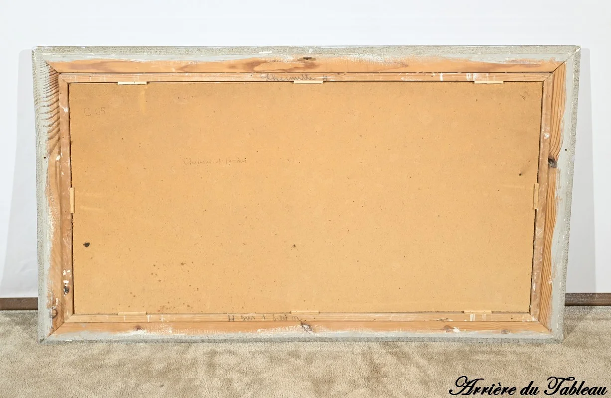 OIL ON HARDBOARD signed by Georges LHERMITTE